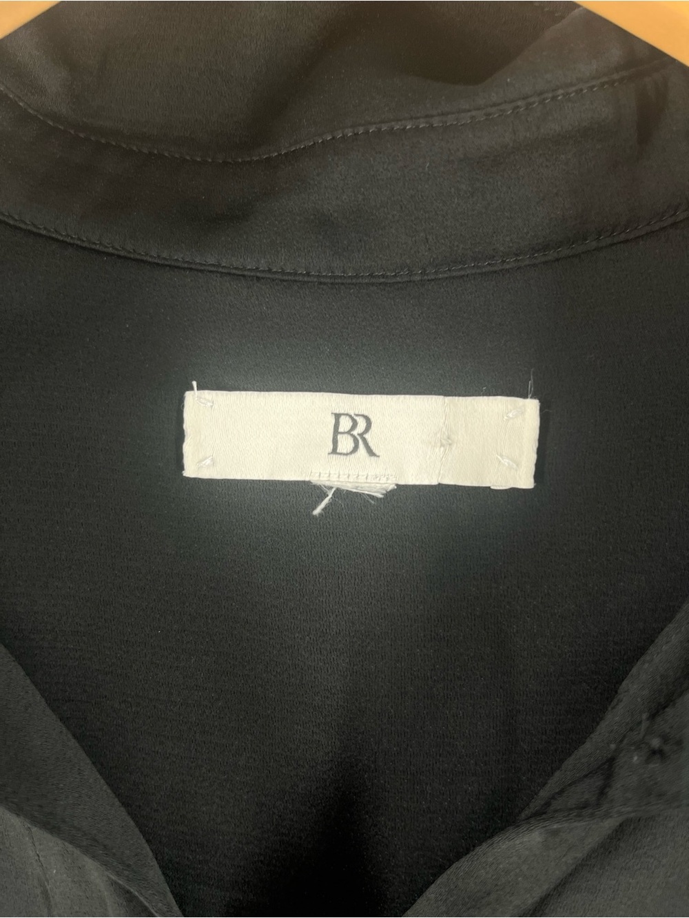 Classic Black Button-Down Blouse - Women - Picture 8 of 9